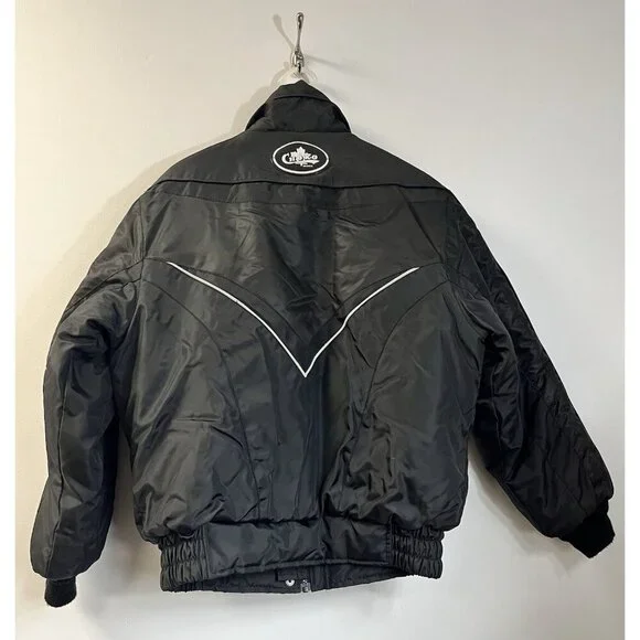 VTG Choko Men’s Snowmobile Bomber Jacket M Black Insulated Powersports 🤍 - Picture 9 of 14
